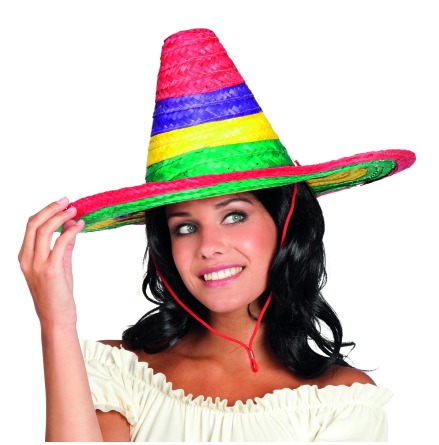 Sombrero, flerfrgad 49cm