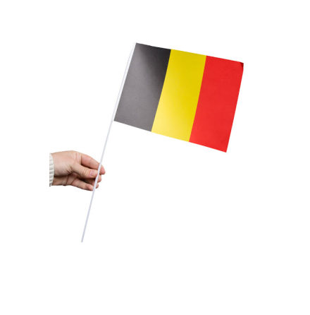 Pappersflagga, Belgien 27x20 cm