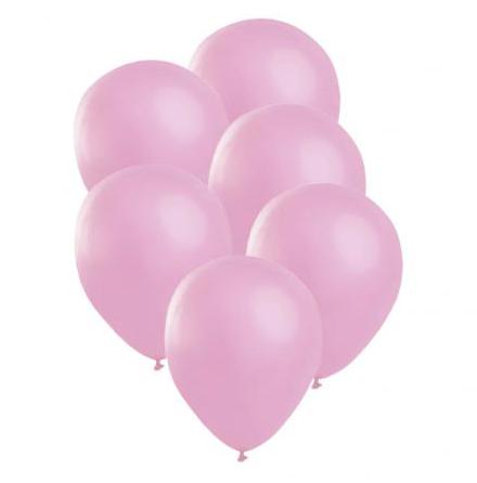 Ballonger, satin rosa 6 st