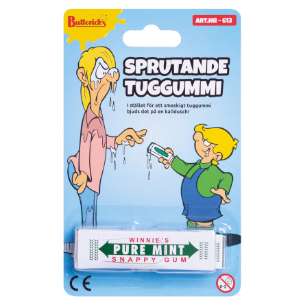 Sprutande tuggummi