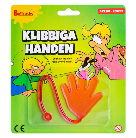 Klibbiga handen