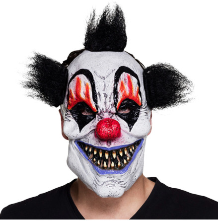 Mask, clown svart hr