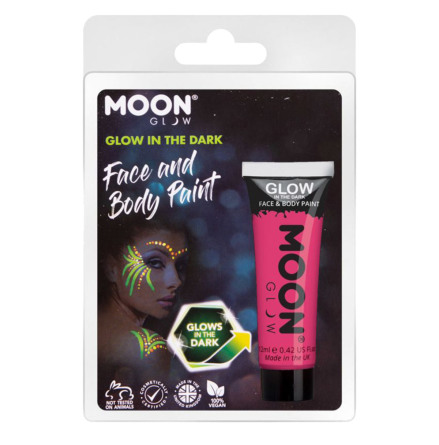 Glow in the dark i tub, rosa blister 12 ml