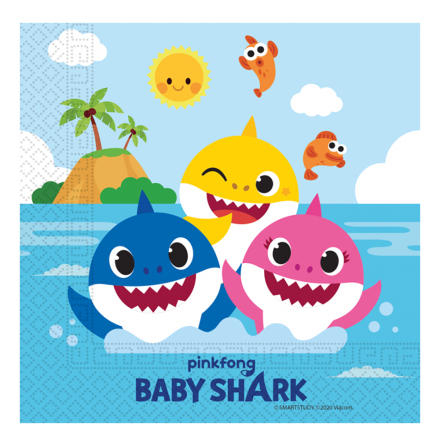 Servetter, Baby Shark 20 st