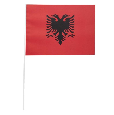 Pappersflagga, Albanien 27x20 cm