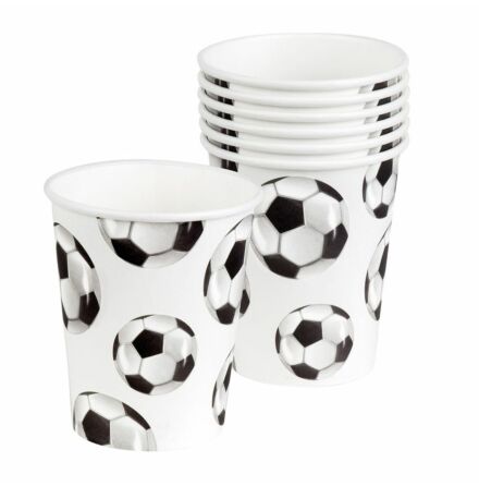 Pappersmuggar, fotboll 200 ml 10 st