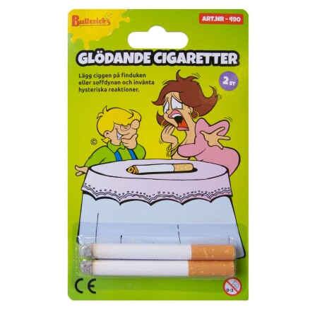 Gldande cigaretter, 2 st