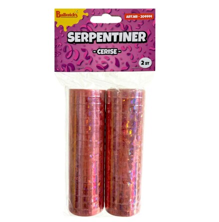 Serpentiner, cerise 2 st