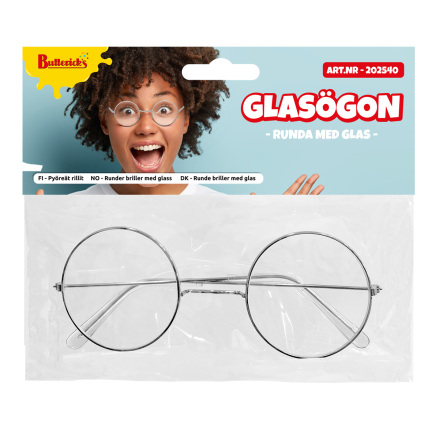 Glasgon, runda med glas