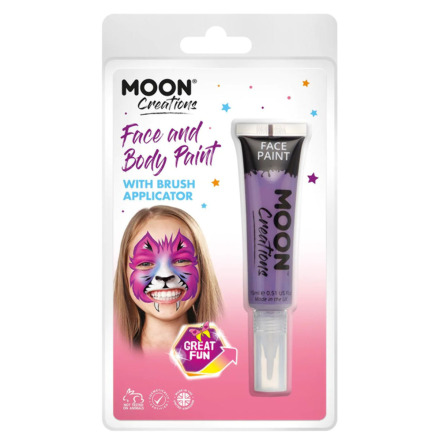 Moon Smink i tub med borste, lila 15 ml