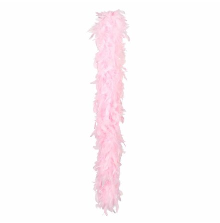 Fjderboa, rosa 50 g 180 cm