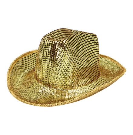 Cowboyhatt, groovy guld