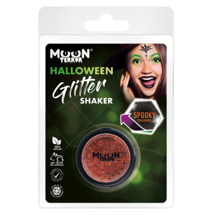 Moon terror glitter i burk, orange 3 g