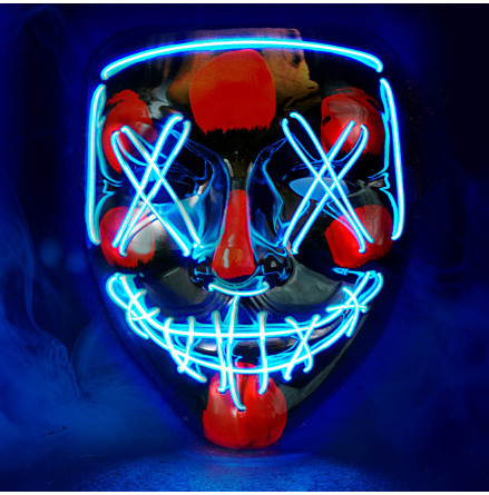 LED-mask, scary bl