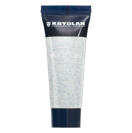 Kryolan multigel glitter, pearl white 10 ml