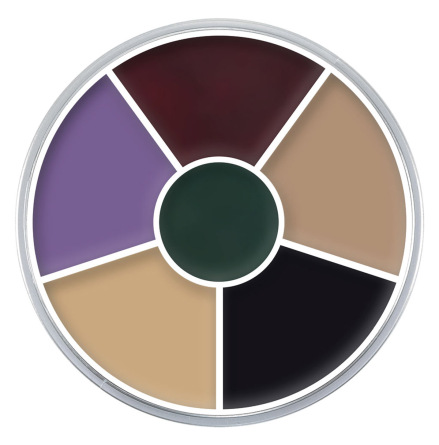 Kryolan Cream Color Circle, black eye 6 frger 30 g