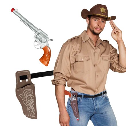 Cowboyset, pistol och hlster