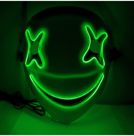 LED-mask, Mr Smile grn